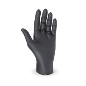 Mănuși de unică folosință, nitril, fără pudră, negre, mari. 8/M (100 buc)