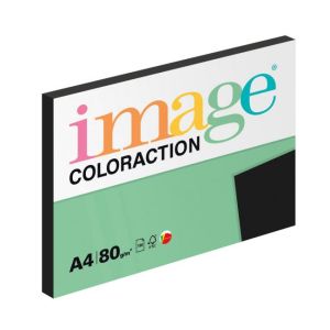 Hârtie colorată Image Coloraction, A4, 80g, neagră, 100 coli