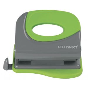 Perforator Q-CONNECT pentru 20 de coli gri/verde
