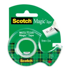 Bandă adezivă Scotch Magic invizibil inscriptibil 19 mm x 7,5 ms distribuitor