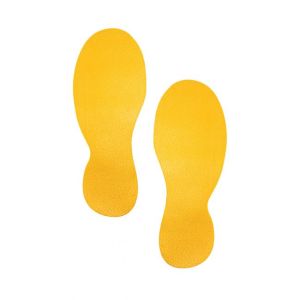 Marcaje de podea `FOOTPRINTS`, galbene, 5 perechi
