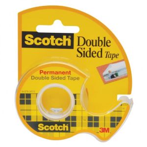 Bandă adezivă scotch cu două fețe 12 mm x 6,3 ms cu distribuitor