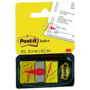 Marcaje Post-it Index late 25,4x43,2 `semnătură`