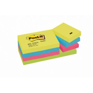 Pad-uri Post-it ENERGETIC, 38x51mm, 12x100 carduri