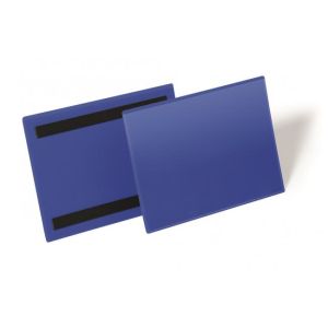 Buzunar magnetic pentru documente 210x148mm latime 50 buc albastru