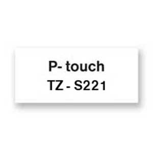 Bandă autoadezivă Brother TZe-S221 9 mm alb/negru