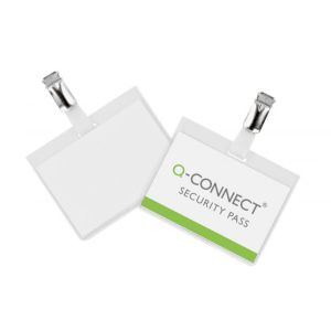 Etichetă cu clemă închisă Q-CONNECT 90x60mm 25 buc