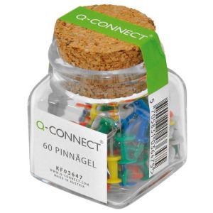 Pins Q-CONNECT amestec de culori 60 buc