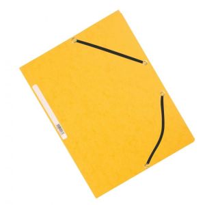 Ambalaj din carton neted cu bandă elastică galbenă Q-CONNECT