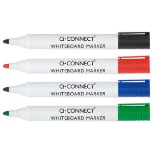 Set de marcatori pentru tablă albă Q-CONNECT 4S