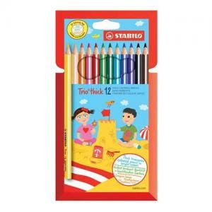 Creioane colorate STABILO Trio la cutie de 12 buc