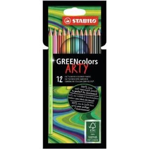 STABILO GREENcolors 12 buc creioane `ARTY&#39;
