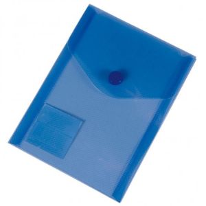 Capac din plastic A6 cu un știft din carton PP albastru