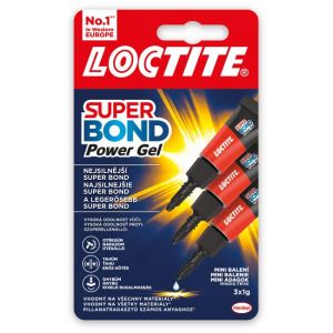 Lipici instant Loctite Super Bond Power Gel Mini Trio 3x1g