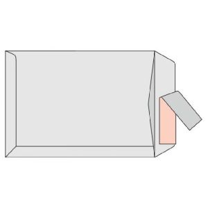 Plicuri poștale C4 cu bandă adezivă, alb, 25 buc