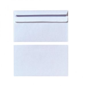 Plicuri poștale autoadezive DL Herlitz cu imprimeu interior, alb, 100 buc
