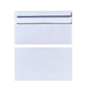 Plicuri postale DL Herlitz autoadezive cu imprimeu interior, alb, 25 buc