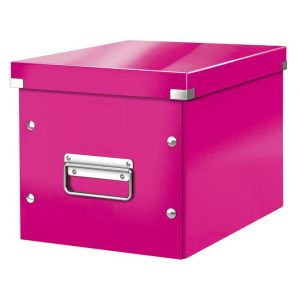 Cutie pătrată A5 (M) Click &amp; Store roz metalic