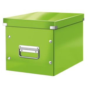 Cutie pătrată A5 (M) Click &amp; Store verde metalizat