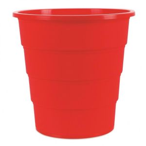 Coș de plastic pentru produse de birou 16l roșu