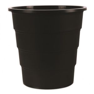 Coș de plastic pentru produse de birou 16l negru