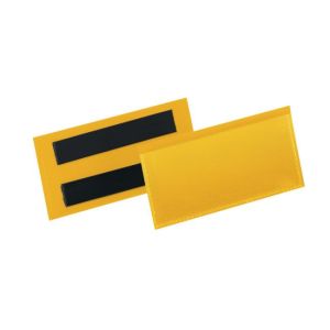 Buzunar magnetic pentru documente 100x38mm 50 buc galben