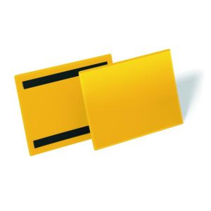 Buzunar magnetic pentru documente 210x148mm latime 50 buc galben