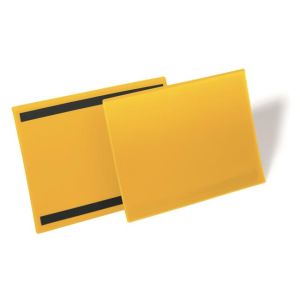 Buzunar magnetic pentru documente 297x210mm latime 50 buc galben