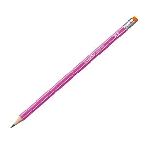 Creion STABILO 160 HB cu radiera roz 12 buc