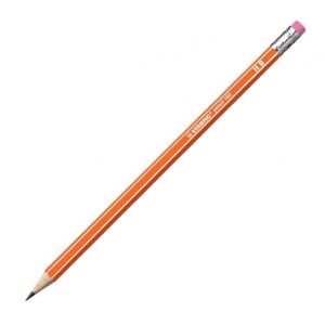 Creion STABILO 160 HB cu cauciuc portocaliu 12 buc