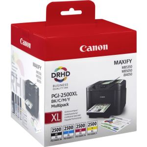Cartuş Canon PGI-2500 XL, CMYK, pachet de patru, multipack, original