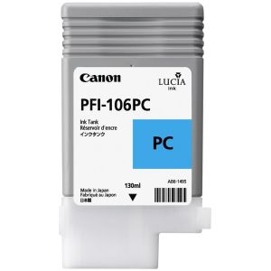 Cartuş Canon PFI-106PC, foto azurie (photo cyan), original