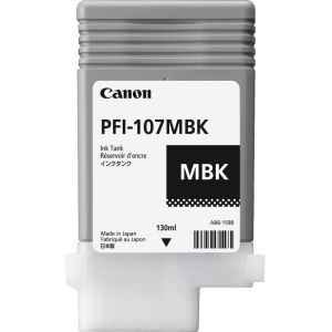 Cartuş Canon PFI-107MBK, negru mat (matte black), original