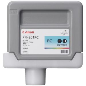 Cartuş Canon PFI-301PC, foto azurie (photo cyan), original