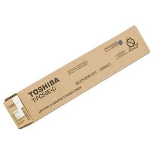 Toner Toshiba T-FC55E-C, azuriu (cyan), original