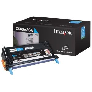 Toner Lexmark X560A2CG (X560), azuriu (cyan), original