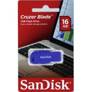 SanDisk Cruzer Blade/16 GB/USB 2.0/USB-A/Albastru SDCZ50C-016G-B35BE