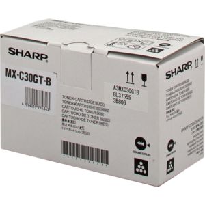Toner Sharp MX-C30GTB, negru (black), original