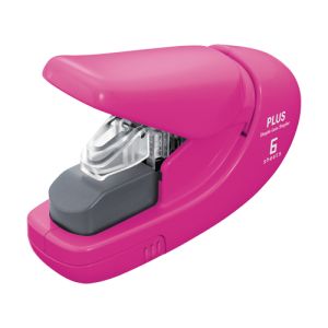 Stapler PLUS Paper Clinch mini SL-106AB (pentru 6 coli), roz