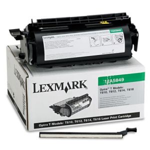 Toner Lexmark 12A5849 (T610, T612, T614), pentru imprimarea etichetelor, negru (black), original