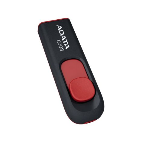 32 GB USB ADATA C008 negru/roșu (imprimat) AC008-32G-RKD