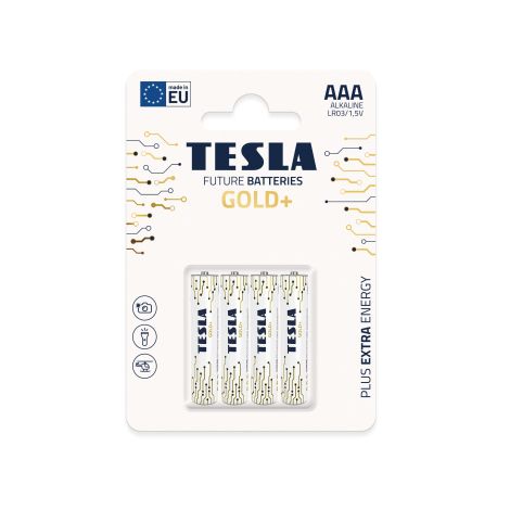 TESLA - baterii AAA GOLD +, 4buc, LR03 12030423