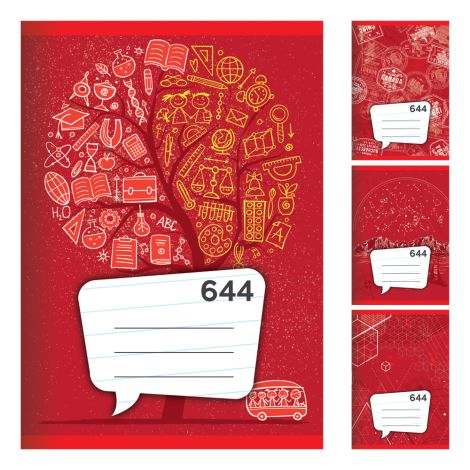 Caiet A6, 40 coli - cu linii 644