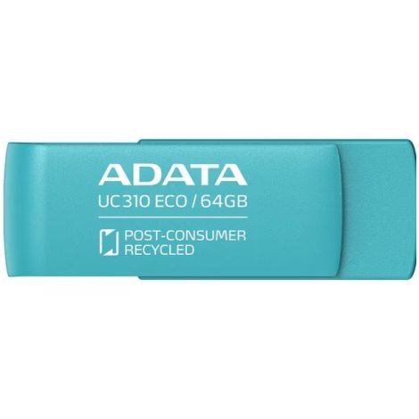 ADATA UC310 ECO/64GB/USB 3.2/USB-A/Verde UC310E-64G-RGN