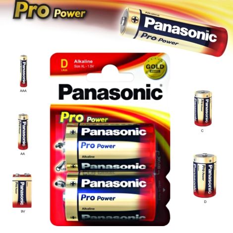 Baterie alcalina D Panasonic Pro Power LR20 2buc 09834