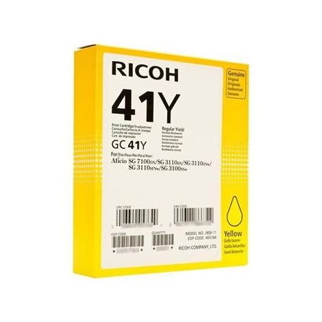 Cartuş Ricoh GC41Y, 405768, galben (yellow), original