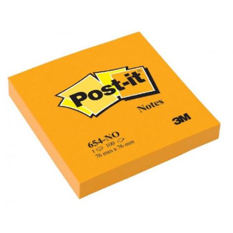 Post-it caiet 76x76 portocaliu dovleac