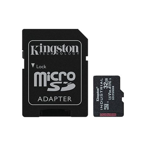 Adaptor Kingston Industrial/micro SDHC/32GB/100MBps/UHS-I U3/Clasa 10/+ SDCIT2/32GB