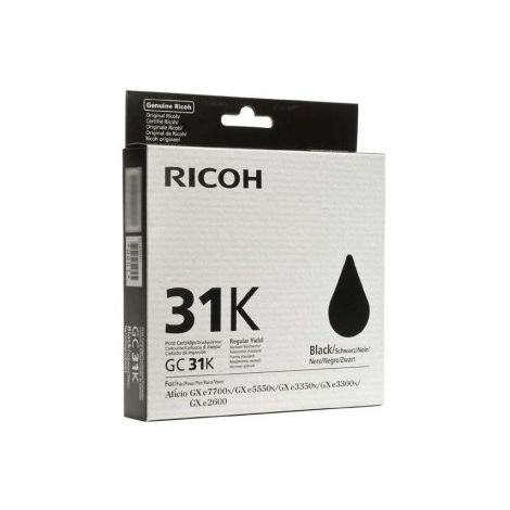 Cartuş Ricoh GC31K, 405688, negru (black), original