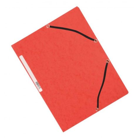 Ambalaj din carton neted cu bandă elastică roșie Q-CONNECT